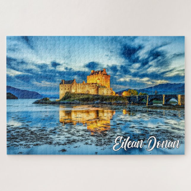 Puzzle Castillo de Eilean Donan, Tierras Altas, Escocia (Horizontal)