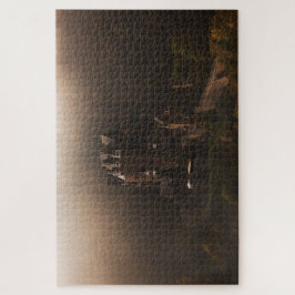 Puzzle Castillo de Eltz del Burg en la niebla de la