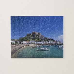 Puzzle Castillo de Mount Orgueil y puerto, Gorey, Jersey