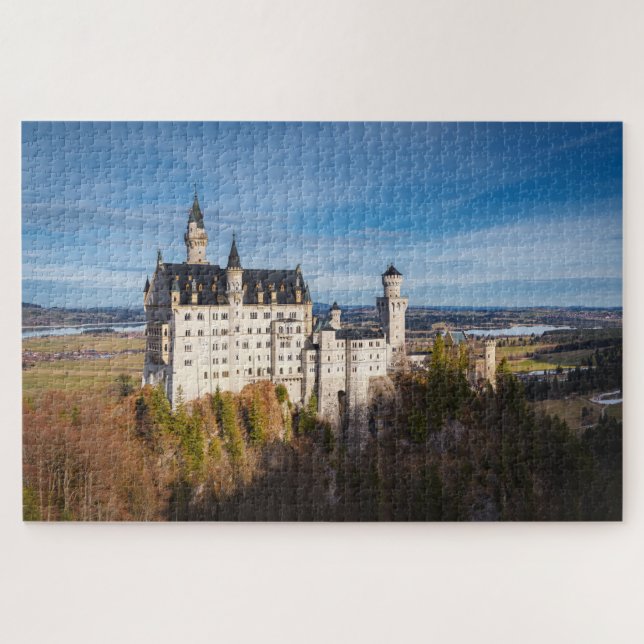 Puzzle Castillo de Neuschwanstein en Alemania (Horizontal)
