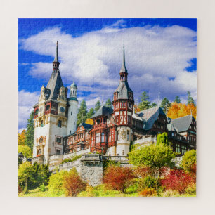 Puzzle Castillo de Peles en Montañas Cárpatas, Rumania