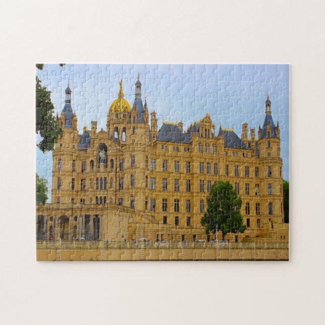 Puzzle Castillo de Schwerin Mecklemburgo. (Horizontal)
