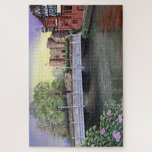 Puzzle Castillo de Tonbridge junto al río Medway