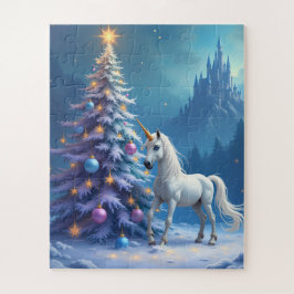 Puzzle Castillo de Unicornio y Fairytale navidades