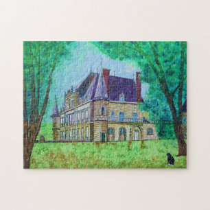 Puzzle Castillo de Vintage Hous Fabulous Colorful Romance