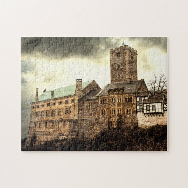 Puzzle Castillo de Wartburg Eisenach Alemania. Rompecabez (Horizontal)