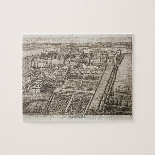 Puzzle Castillo de Windsor, grabado por Juan Kip (Horizontal)