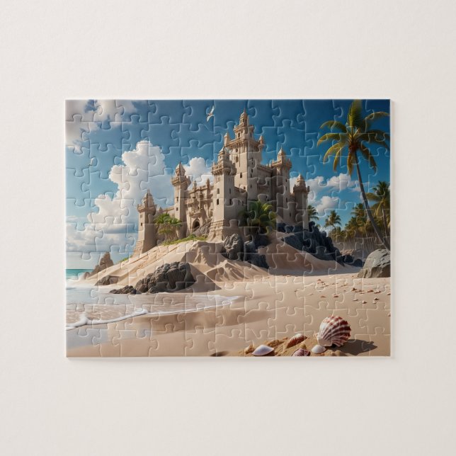 Puzzle Castillo desde la playa de Posibilidades (Horizontal)