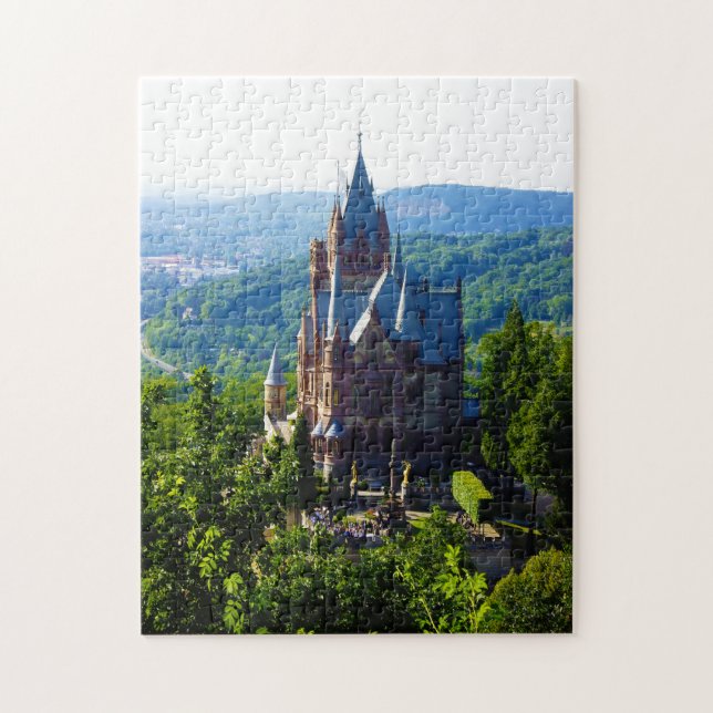 Puzzle Castillo Drachenfelsen Alemania. (Vertical)