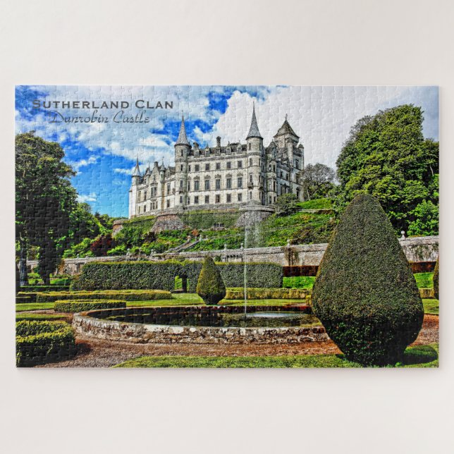 Puzzle Castillo Dunrobin de Travel Scotland Clan (Horizontal)