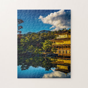 Puzzle Castillo Geisha japonés con reflexión