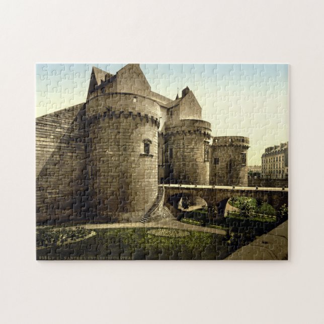 Puzzle Castillo medieval de Nantes Francia (Horizontal)