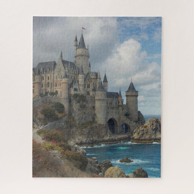 Puzzle Castillo Medieval junto al Mar (Vertical)