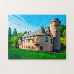 Puzzle Castillo Mespelbrunn Bavaria Alemania.