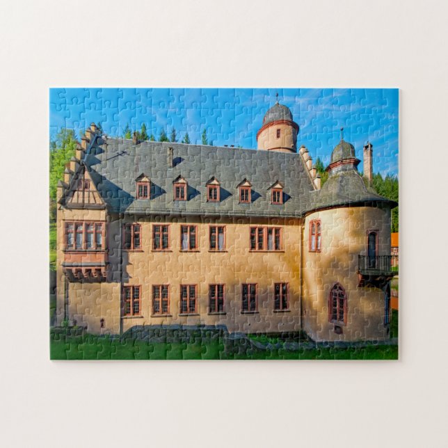 Puzzle Castillo Mespelbrunn Bavaria Alemania. (Horizontal)