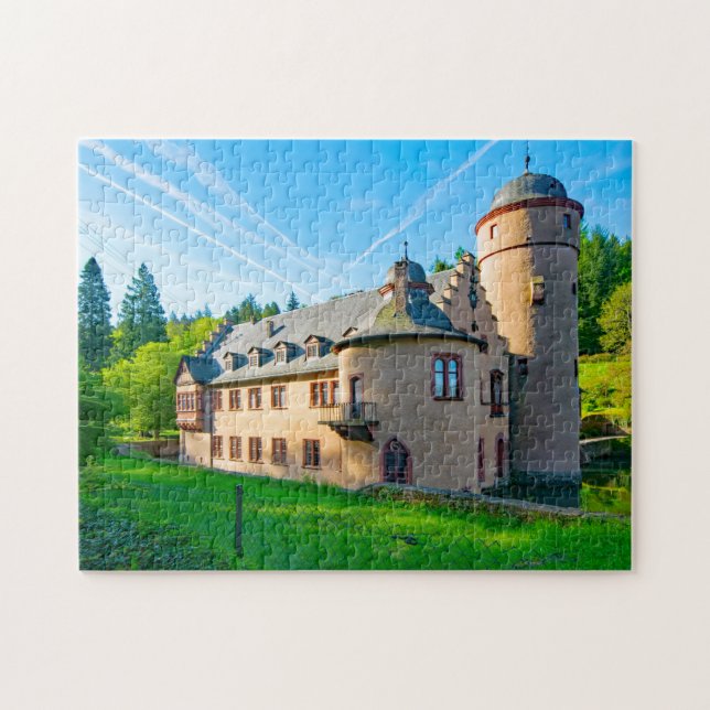Puzzle Castillo Mespelbrunn Baviera Alemania. (Horizontal)