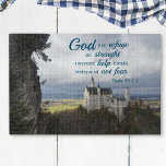 Puzzle castillo neuschwanstein, salmo 46 1-2 versículo de<br><div class="desc">Nota: Ignorar el nombre o la firma de personalización, esa parte no se imprimirá porque estaba totalmente oculta. No te preocupes por ello. Esta es una versión más flexible del rompecabezas... Escape a un lugar de paz y fortaleza con este hermoso rompecabezas con Salmo 46:1-2 y el impresionante Castillo Neuschwanstein...</div>