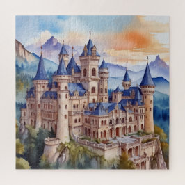 Puzzle Castillo renacentista en las montañas. Tecnología 