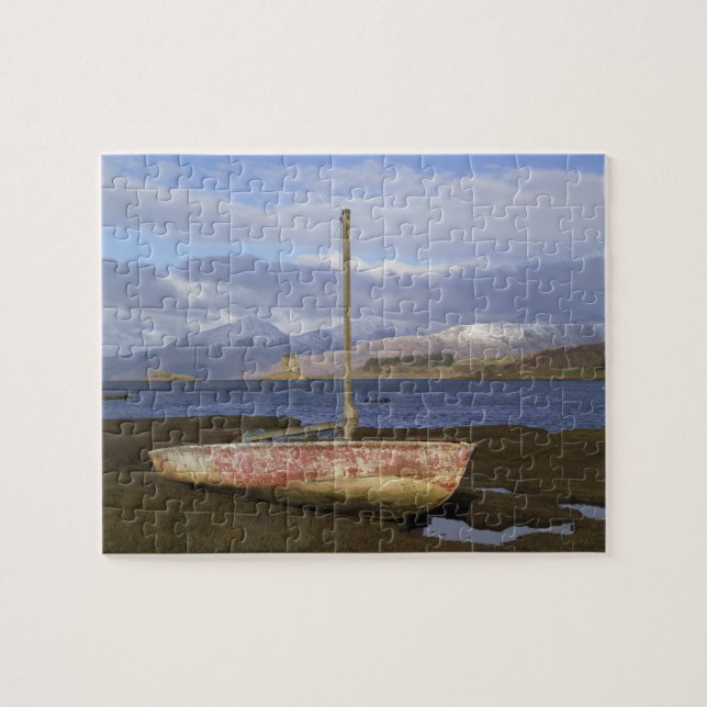 Puzzle Castillo Stalker con barco pesquero en el (Horizontal)