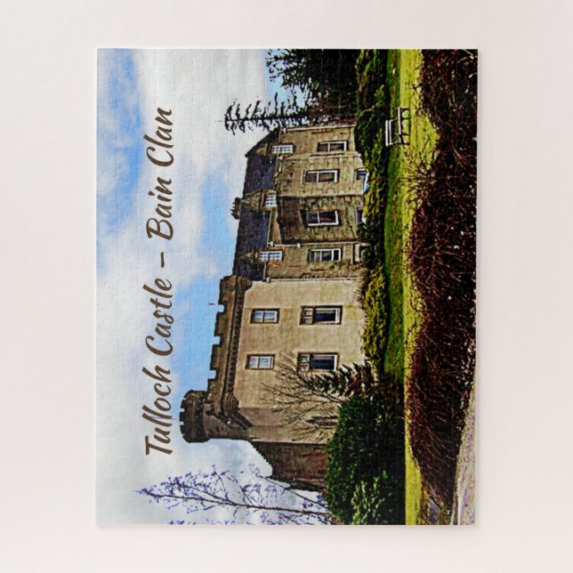 Puzzle Castillo Tulloch - Clan Bain Scottish (Vertical)