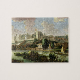 Puzzle Castillo visto del Thames, c.1700 (aceite o de