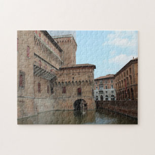 Puzzle Castillo y reflejos en el foso - fotografía Pakif