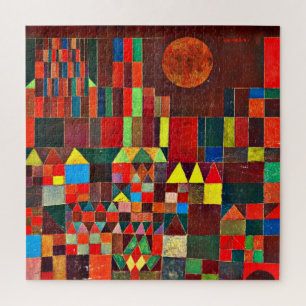 Puzzle Castillo y Sol, arte abstracto de Paul Klee,