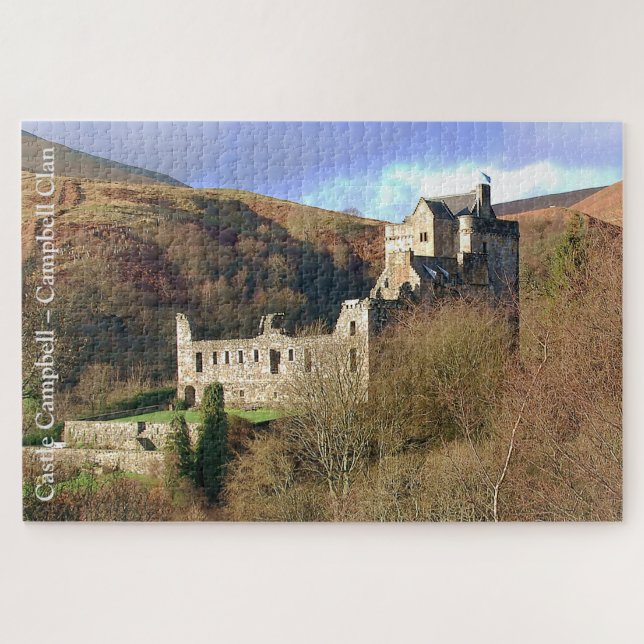 Puzzle Castle Campbell - Clan Campbell escocesa (Horizontal)