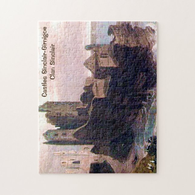 Puzzle Castles Sinclair-Girnigoe - Clan Sinclair (Vertical)