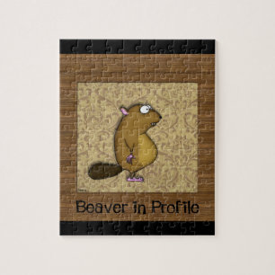 Puzzle castor en perfil