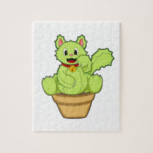 Puzzle Cat as Cactus