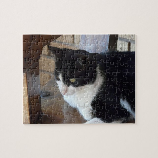 Puzzle Cat-Black y White (Horizontal)