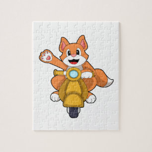 Puzzle Cat como motociclista con Scooter.PNG