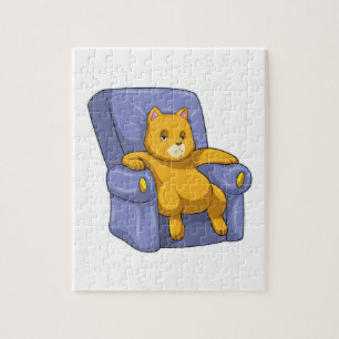 Puzzle Cat con Sofa