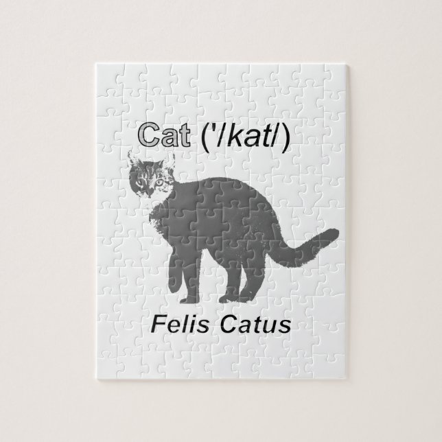 Puzzle Cat Felis Catus (Vertical)