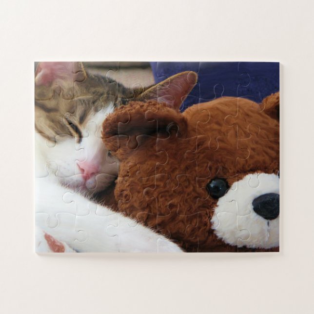 Puzzle Cat Nap Teddy (Horizontal)