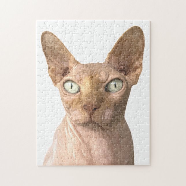 Puzzle Cat Sphynx Portrait (Vertical)