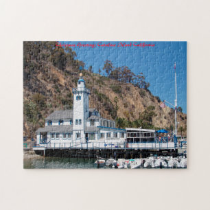 Puzzle Catalina Island California. Saludos de Navidad