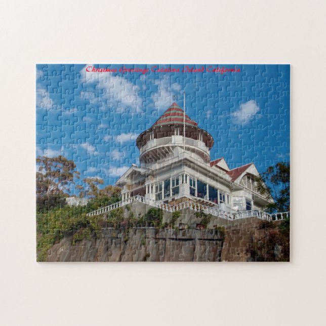 Puzzle Catalina Island California. Saludos de Navidad (Horizontal)
