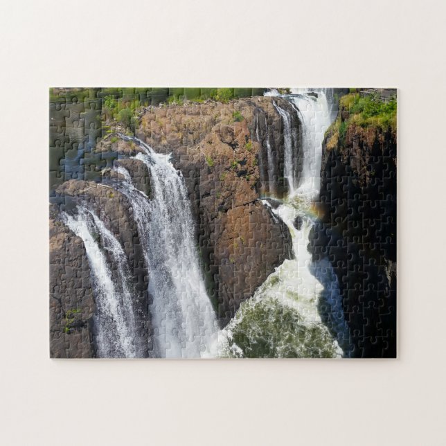 Puzzle Cataratas Arcoíris Paterson Nueva Jersey. (Horizontal)
