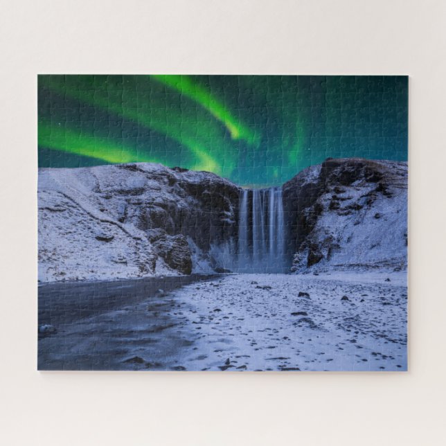 Puzzle Cataratas | Cascada Skógafoss (Horizontal)