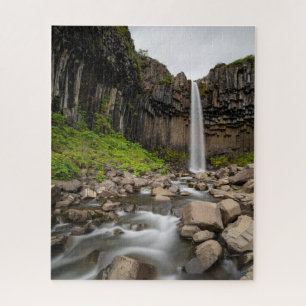 Puzzle Cataratas   Cascada Svartifoss, Islandia meridiona