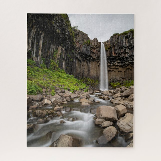 Puzzle Cataratas | Cascada Svartifoss, Islandia meridiona (Vertical)