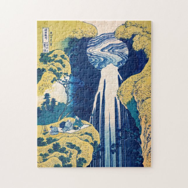 Puzzle Cataratas de Katsushika Hokusai - Amida (Vertical)