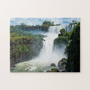 Puzzle Cataratas del Iguazú rodeado de selva