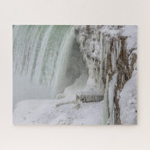Cataratas del Niágara congeladas en invierno foto