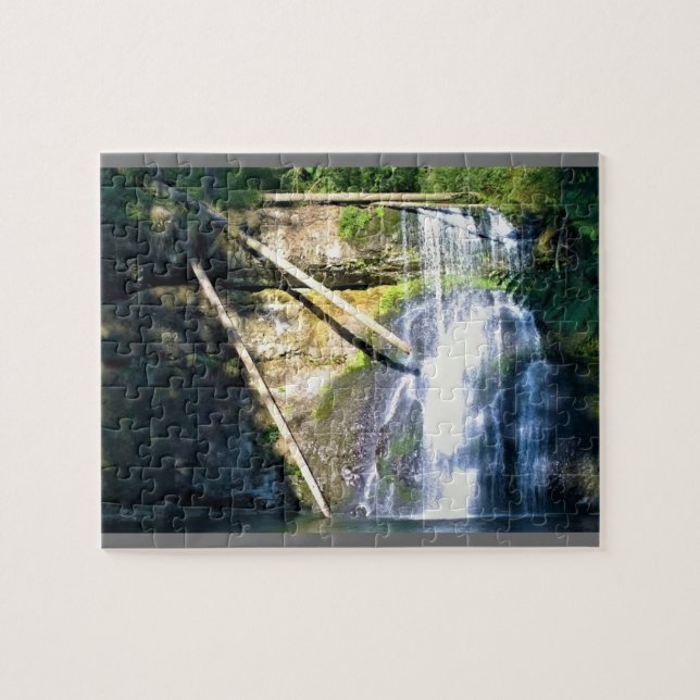 Puzzle Cataratas del Norte Superior, cataratas plateadas, (Horizontal)