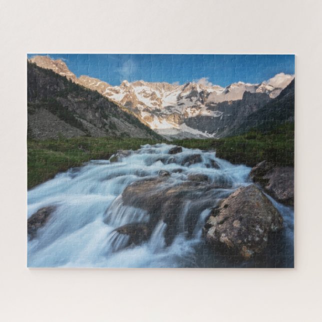 Puzzle Cataratas | Lago Aviolo, Italia (Horizontal)