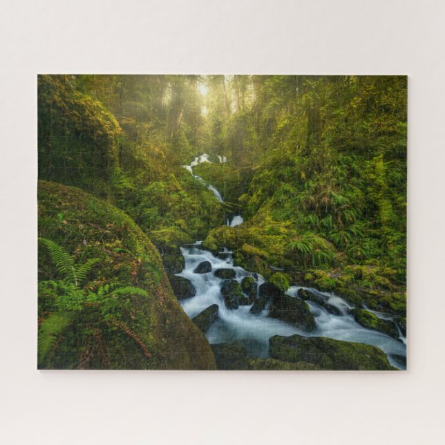 Puzzle Cataratas | Parque Nacional Olímpico, Washington (Horizontal)