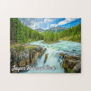 Puzzle Cataratas Sunwapta, Parque Nacional Jasper